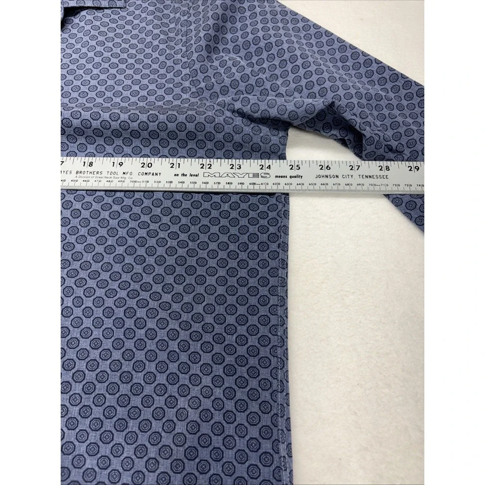 Lucky Brand Slim Fit Shirt XL Blue 4-Way Stretch Button Up Mens